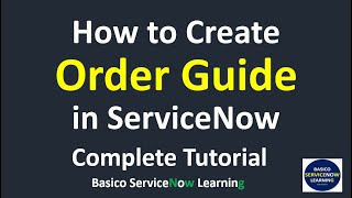 Create ServiceNow Order Guide  Tutorial to Create an Order Guide in ServiceNow  Service Catalog [upl. by Akeenat]