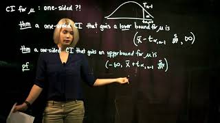 3 OneSided Confidence Intervals [upl. by Errick]