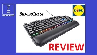 SilverCrest Gaming Keyboard SGK 3 A2 REVIEW TEST Lidl 167mln colors 125Hz 19 18m 105 keys [upl. by Ococ]