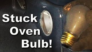 How to Replace Stuck Oven Light Bulb Cover Whirlpool Stove Model Number WFE515S0ES0 [upl. by Rainah]