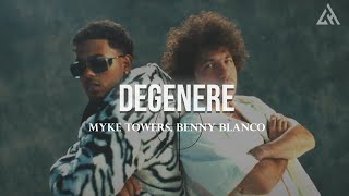 Myke Towers amp benny blanco  DEGENERE Letra [upl. by Shanleigh161]