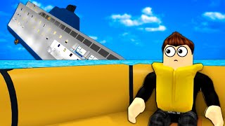 SURVIVING A SINKING CRUISE SHIP  Roblox Sinking Ship Gameplay [upl. by Aham]