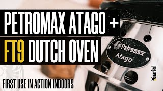 Petromax Atago with FT9 Dutch Oven First use [upl. by Northrup]