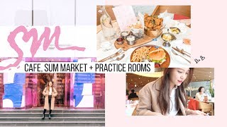 Inside SM Entertainment Restaurant Cafe Market  SM Practice Rooms 🇰🇷 Korea Vlog [upl. by Dibrin528]