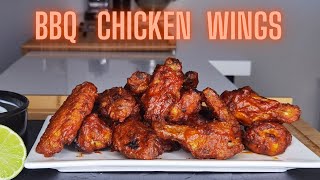 CRISPY BBQ CHICKEN WINGS au FOUR  AILES DE POULET GOUT BARBECUE [upl. by Nayarb]