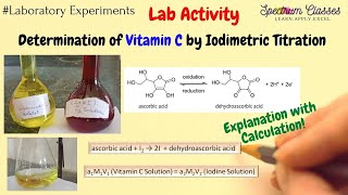 Determination of Vitamin C in Tablet by using Iodine Solution  Fruit Juice  Iodimetric Titration [upl. by Hsima558]