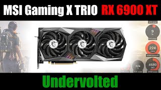 MSI RX 6900 XT Gaming X TRIO  Undervolted [upl. by Sirovat]