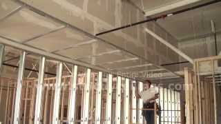 How To Install Suspended Ceilings Drywall Grid Systems [upl. by Enisamoht]