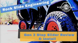 Rock Slide Engineering Gen 3 Step Slider Review and Install I Jeep JL [upl. by Nuawed]