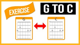 G to C Chord Changing Trick beginner guitar [upl. by Aleak]