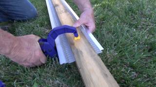 How to bend stainless steel micromesh gutter guards [upl. by Procto]