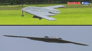 GIANT SCALE twin Turbine RC Northrop Grumman B2 SPIRIT STEALTH BOMBER jet [upl. by Jayson]