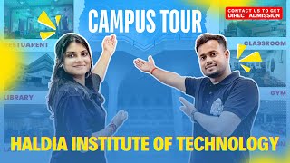 Campus tour and detailed review  Haldia Institute of technology  Direct admission without donation [upl. by Harias]