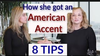 How she got an American Accent  8 TIPS [upl. by Eirellav]