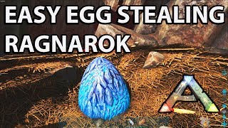 Stealing Wyvern Eggs Solo in Ragnarok the Easy Way Ark Survival Evolved How to and Tips [upl. by Ilyk615]