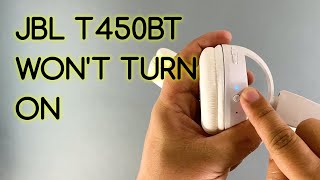 How To Fix JBL Bluetooth Headset T450BT That Won’t Turn On or Respond After Charging [upl. by Anaihsat]