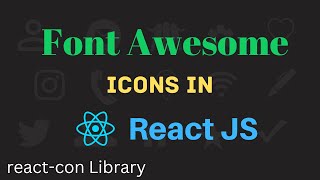 How to Use React Icons and Install React Icons in React JS [upl. by Adaner]