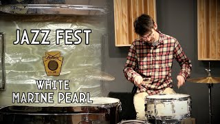 Ludwig Jazz Fest Vintage 5x14quot Snare Drum  White Marine Pearl [upl. by Elleved]