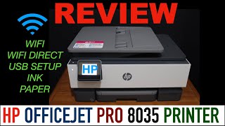 HP OfficeJet Pro 8035 Printer Review [upl. by Billi]