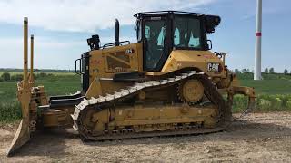 Loading New CAT D5 Dozer on Double Drop Semi Tractor Trailer CONEXPO 2020 [upl. by Seana]