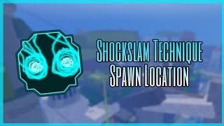 Shockslam Technique Spawn Location  Shindo Life  Roblox [upl. by Freddie]