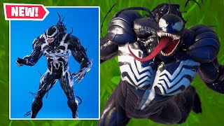 New VENOM Skin Gameplay in Fortnite [upl. by Jelle]