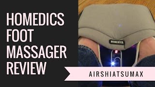 Foot Massager Review  Homedics ShiatsuAirMax Foot Massage [upl. by Laeira]