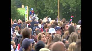 Jeux équestres mondiaux  Cédric Lyard en cross au concours complet [upl. by Nodal742]