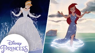 The BEST Princess Outfits and Transformations  Ariel Belle Cinderella amp More  Disney Princess [upl. by Sherline]