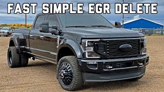 How to EGR Delete 67 POWERSTROKE 20172019 [upl. by Aicella]