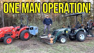 Having The Right Equipment Makes LAND CLEARING Easy [upl. by Nevla773]