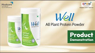 Well All Plant Protein Powder  Product Demonstration [upl. by Nivek]