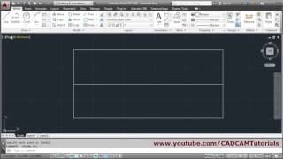 AutoCAD Draw Line from Midpoint [upl. by Bekki]