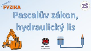 Pascalův zákon hydraulický lis  fyzika 7 ZŠ [upl. by Bang]