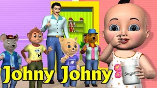 Johny Johny Yes Papa Nursery Rhyme 1  Kids Songs  3D Animation Rhymes For Children [upl. by Lenoj]