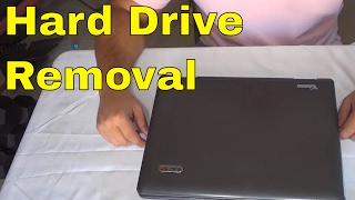 How To Remove A Laptop Hard Drive StepByStep Tutorial [upl. by Ahslek]