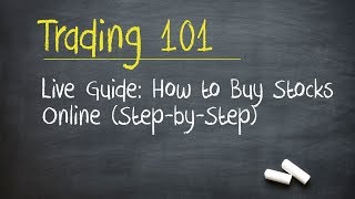 Live Guide How to Buy Stocks Online StepbyStep [upl. by Leber965]