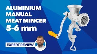 Aluminium Manual Meat Mincer Royal Catering RCFW ALU1  Expert review [upl. by Chet]