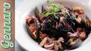 Perfect Squid Ink Pasta with Gennaro [upl. by Aihsemat]