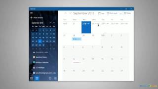 Using the Calendar in Windows 10 [upl. by Bellanca]