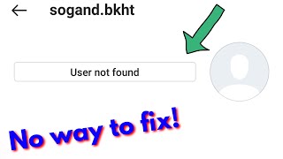 Fix user not found on instagram  no way to solve user not found instagram problem [upl. by Humph]