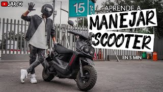 APRENDE a MANEJAR MOTO AUTOMATICA en 5 Minutos Fácil y Rápido  JARCK [upl. by Notneuq]