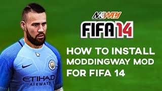 New tutorial 2017 How to Install Fifa 14 Moddingway mod [upl. by Herculie571]