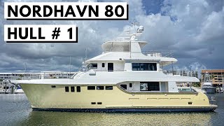 2021 NORDHAVN 80 Hull 1 Explorer Yacht Tour  Expedition Liveaboard LongRange Cruiser [upl. by Gibbon]