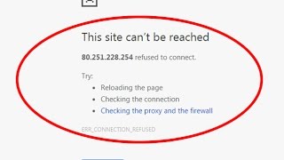 Fix This site cant be reachedERRCONNECTIONREFUSED in Google chrome [upl. by Adneral]