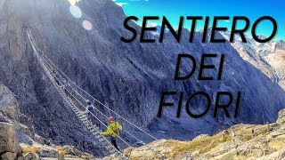 Ferrata Sentiero dei Fiori  Gruppo dellAdamello [upl. by Dougy]