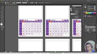 Template Kalender 2024 CDR AI PSD PDF JPG [upl. by Graves]