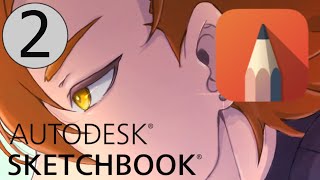 Autodesk Sketchbook For Beginners Tutorial Part 2Line Art [upl. by Barnabe719]