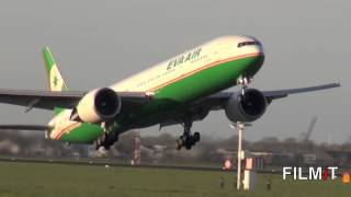 Doorstart vliegtuig Polderbaan Schiphol airport goaround aborted landing Boing 777 [upl. by Georgy74]