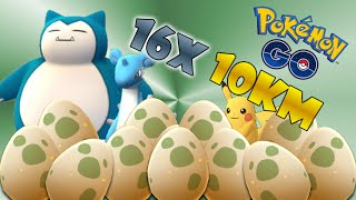 POKEMON GO HUGE 16 10KM Hatching SUPER RARE [upl. by Genny]